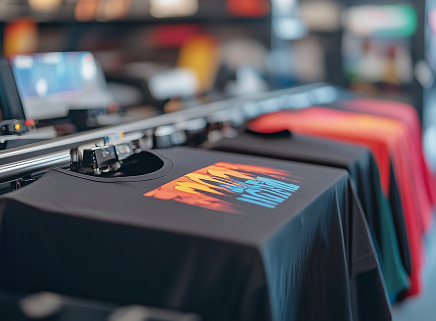 Screen printing on t-shirts