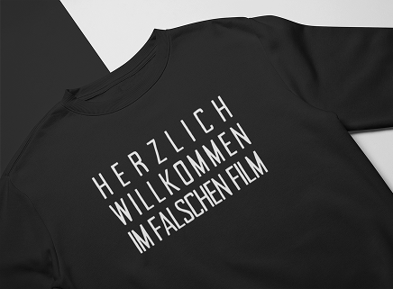 Sublimation print on a black t-shirt